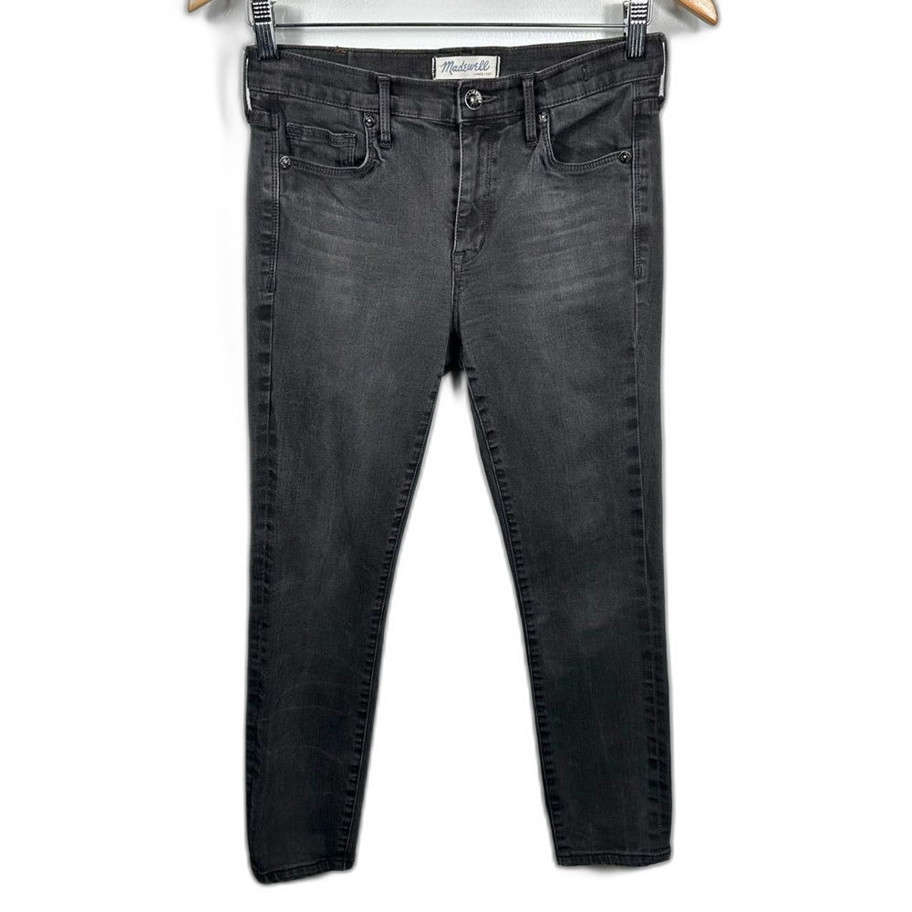 Madewell Women's Charcoal Grey Denim Skinny Jeans Size 26 Casual Minimalist Chic